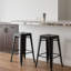 Ensemble de tabourets de bar modernes avec structure en métal (ensemble de 4)