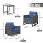 Chaise de patio avec coussins Nazime-1721635039