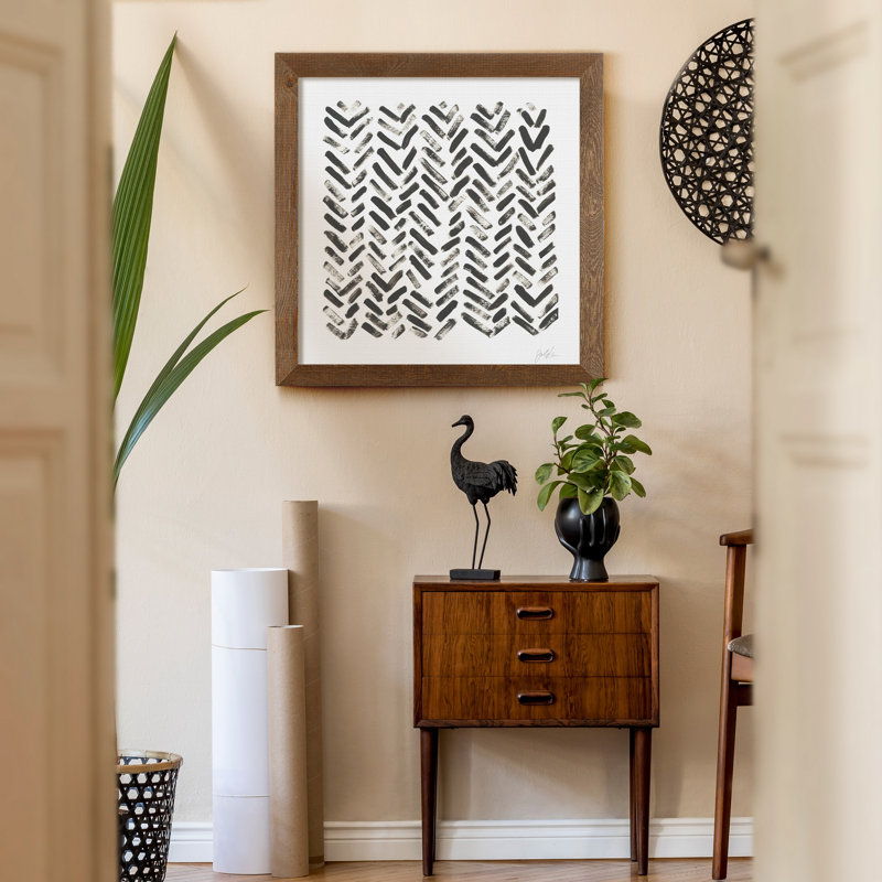 «Mixed Signals VII», reproduction sur toile encadrée, Érable encadré, H 21 po x l 21 po x P 1 po