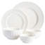 Gibson Home Gracious Dining Gourmet Expressions Embossed Porcelain Dinnerware Set, Service For 8 (40Pc)