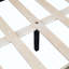 Lit de jour double rembourré avec cadre de canapé-lit à 2 tiroirs de rangement, aucun sommier nécessaire, tissu en lin (jaune)-1465915403