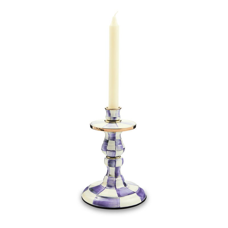 Violet Check Candlestick