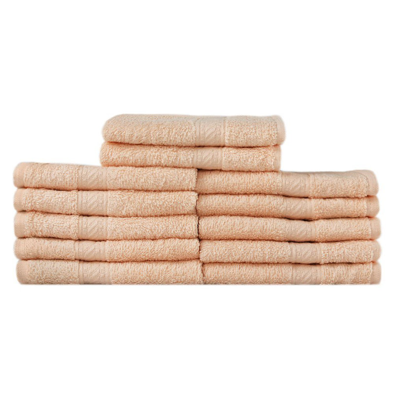 Cotton Face Towels, Peach