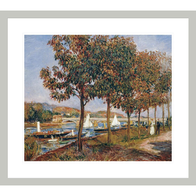 Le pont à Argenteuil, Pierre-Auguste Renoir, impression giclée sur cadre, 23,5 po H x 26,33 po L