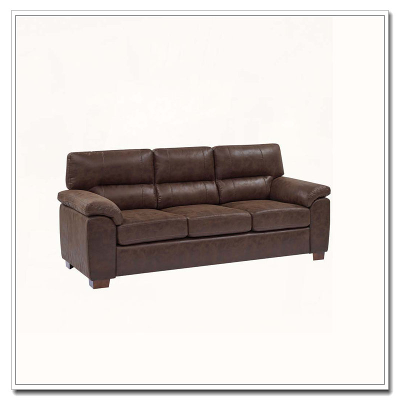 PU Leather Three‑Seat Sofa