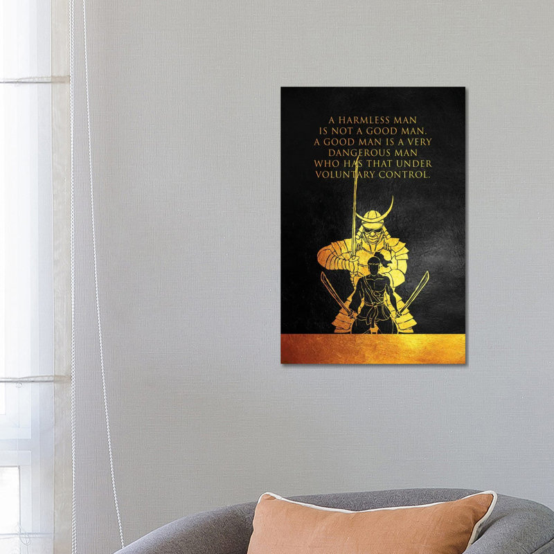 A Good Man - Samurai Motivation by Adrian Baldovino - Wrapped Canvas Print, 66.04 cm H x 45.72 cm W x 1.91 cm D