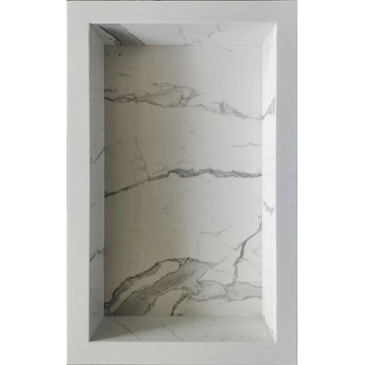 Niche de douche en marbre Staturio sans tablette 16 x 24 (1 pièce par boîte)