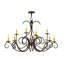 Lustre classique à 12 lumières de style bougie Karlson