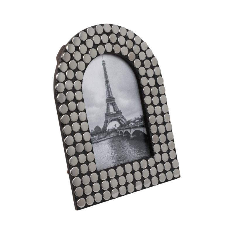 Picture Frame Metal Wood Glass Steel Contemporary Modern Arched Design Durable Stylish Versatile Freestanding Display