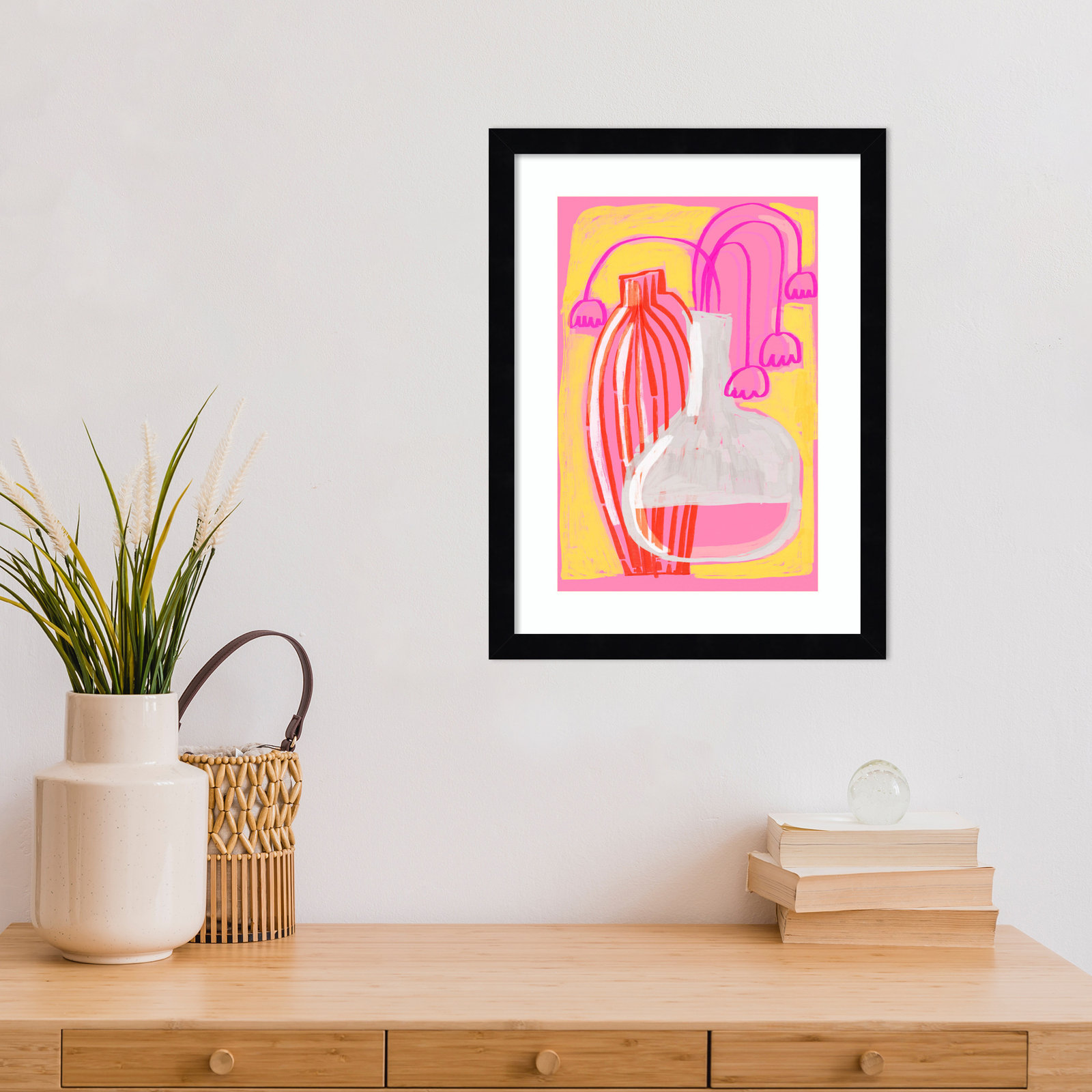 Galya "Neon Still Life No. 5" Print, Black, 17" H x 13" W