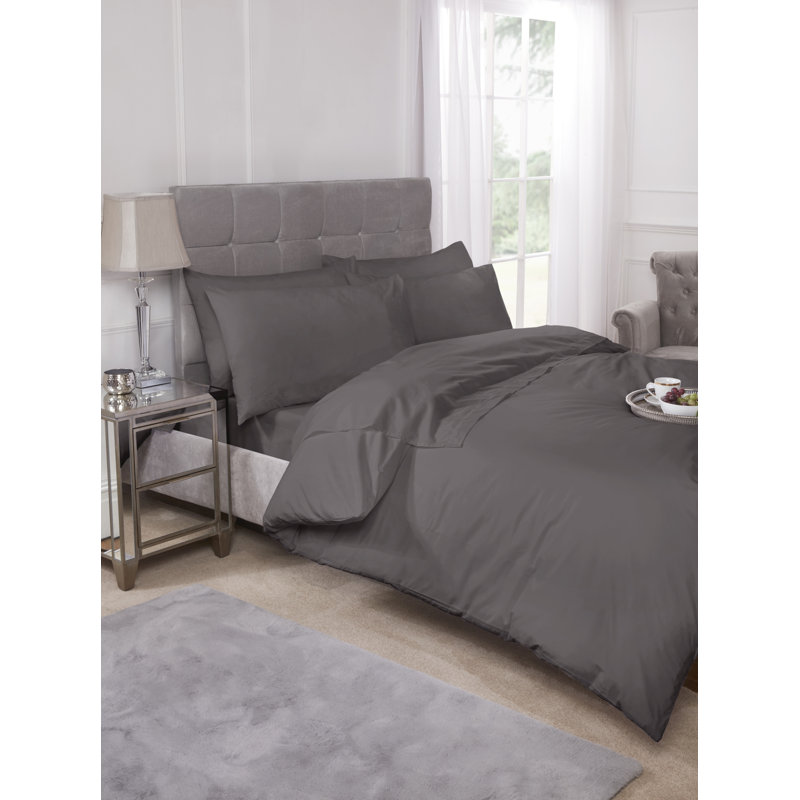 Percale Cotton Blend Percale Housewife Pillow Case, Grey