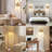63" Boho Rattan Arched/Arc Floor Lamp With Dimmable LED Bulb,Modern Farmhouse Standing Light For Living Room,Bedroom(Bulb Included)