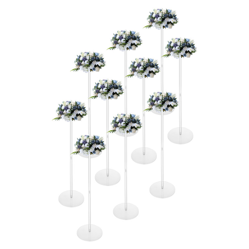 Décoration de centre de table en acrylique, H 31,5 po x l 9,1 po x P 9,1 po