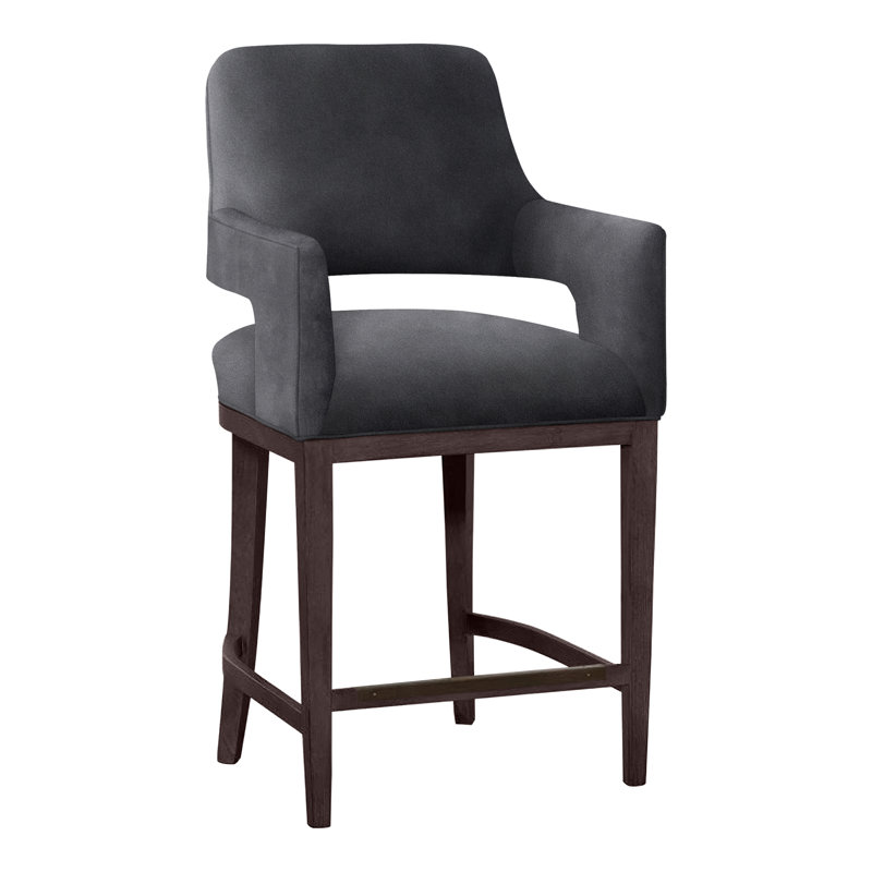 Tabouret de bar et de comptoir Josie, Montego Bay, Minuit 9953, Bar Stool (30.5” Seat Height)