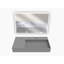 Ensemble de lavabo de salle de bain mural moderne à surface solide avec miroir à DEL 36 "Juniper-82217665