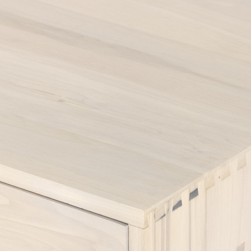 Trey Solid Wood Writing Desk, Dove Poplar