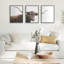 Texas Longhorn Cow Lick 1 2 3 by The Creative Bunch Studio Framed Canvas Wall Art Set