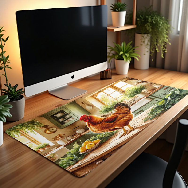 Polyester Desk Pad, 14.4x12.1