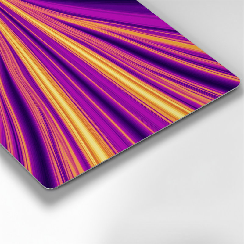 Gradient Abstract 84, art mural en métal mauve, H 12 po x l 12 po