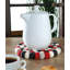 Rosso Round Virgin Wool Trivet