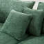Canapé modulaire courbé de 125 po avec méridienne, canapé rembourré avec oreillers de 125 po, canapé modulaire en tissu Boucle pour le salon-978614925-978614923