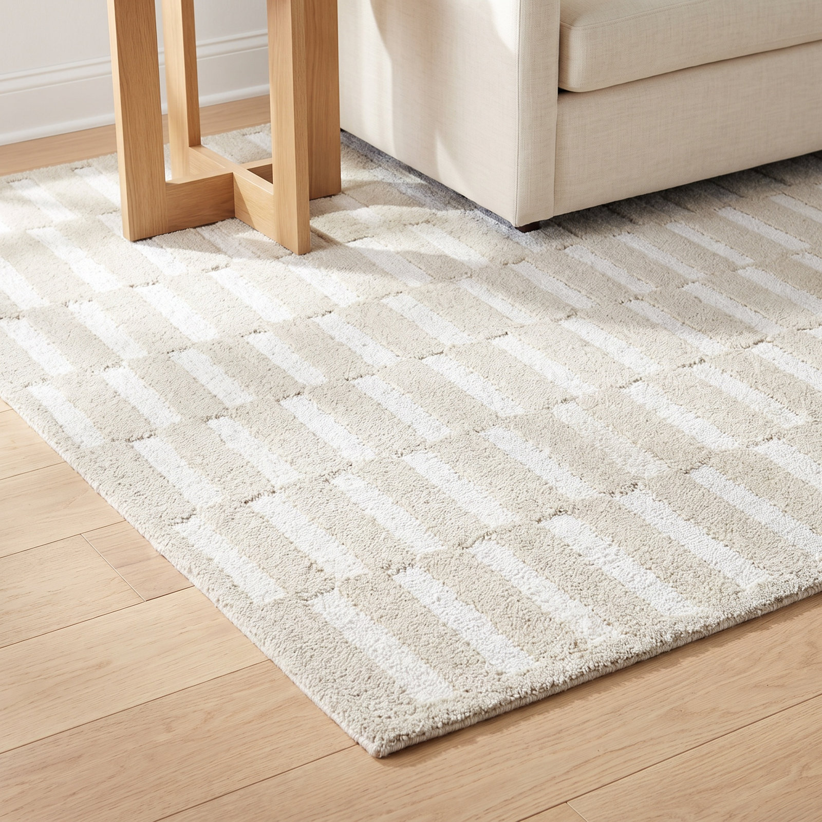 Wright Hand-Tufted Geometric Accent Rug, Rectangle 8' x 10'