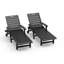 Chaise longue inclinable avec porte-gobelet-135252470