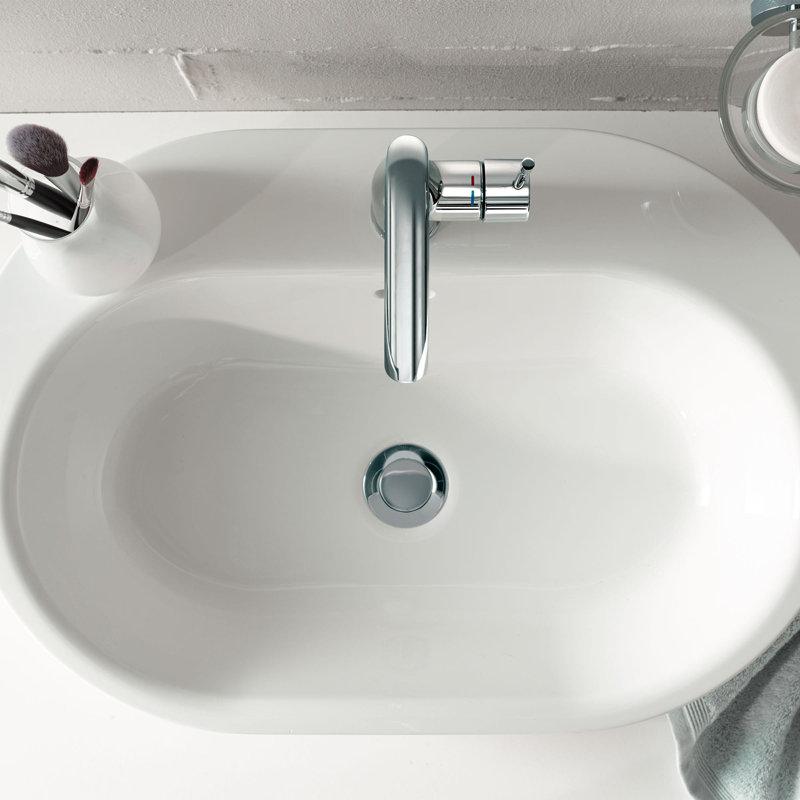 GROHE Essence Single Hole Bathroom Faucet with Single Handle, Size Large, Star Light Chrome