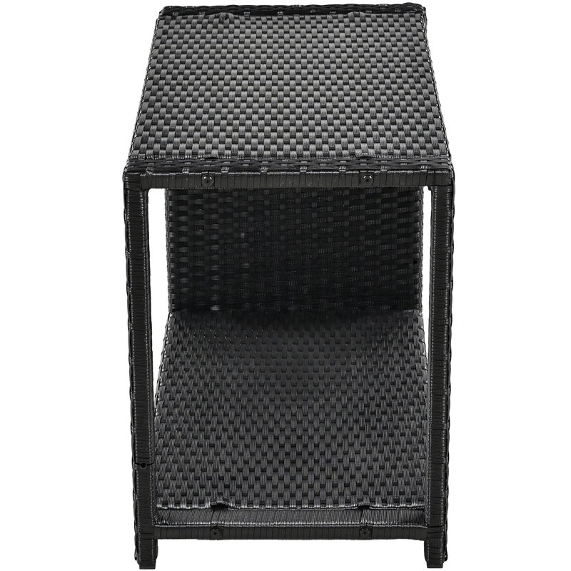 Ensemble de canapés modulaires en rotin pour l'extérieur avec cadre mini spa, sièges en bois et espaces de rangement, beige