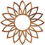 38"OD x 13 1/4"ID x 1"P Daisy Architectural Grade PVC Pierced Ceiling Medallion, Antiqued Copper