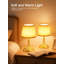 Lampe de table rechargeable sans fil avec batterie 5200Mah, contrôle tactile à 3 niveaux d'intensité variable, lumière blanche chaude portative pour la cuisine de la chambre à coucher, la salle à manger, le patio, l'intérieur et l'extérieur