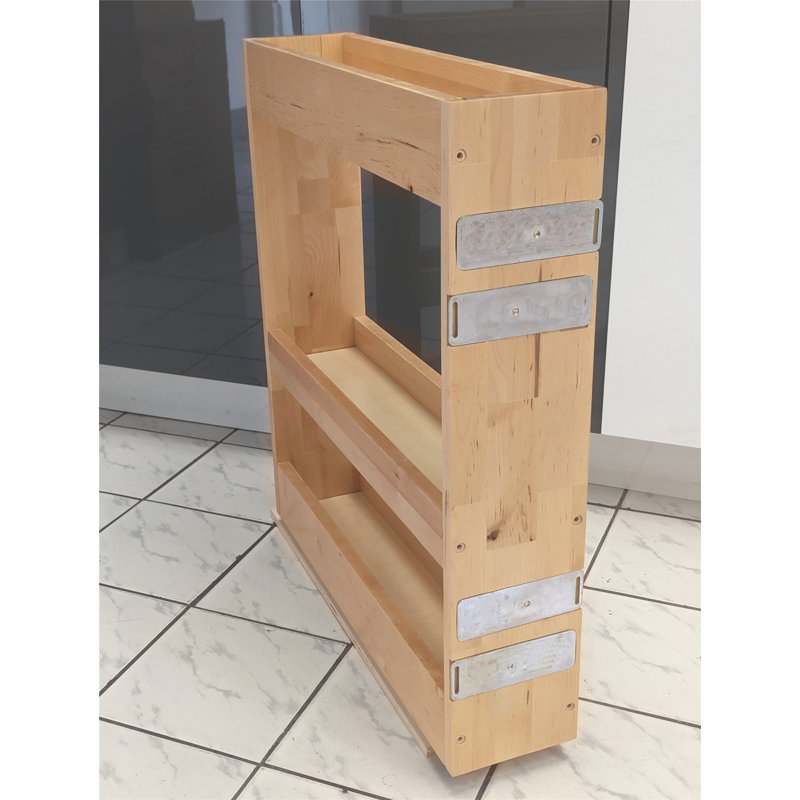 Slide-Out Spice Organizer for Base Cabinets Pullout spice drawer, 24" H x 5.5" W x 21" D
