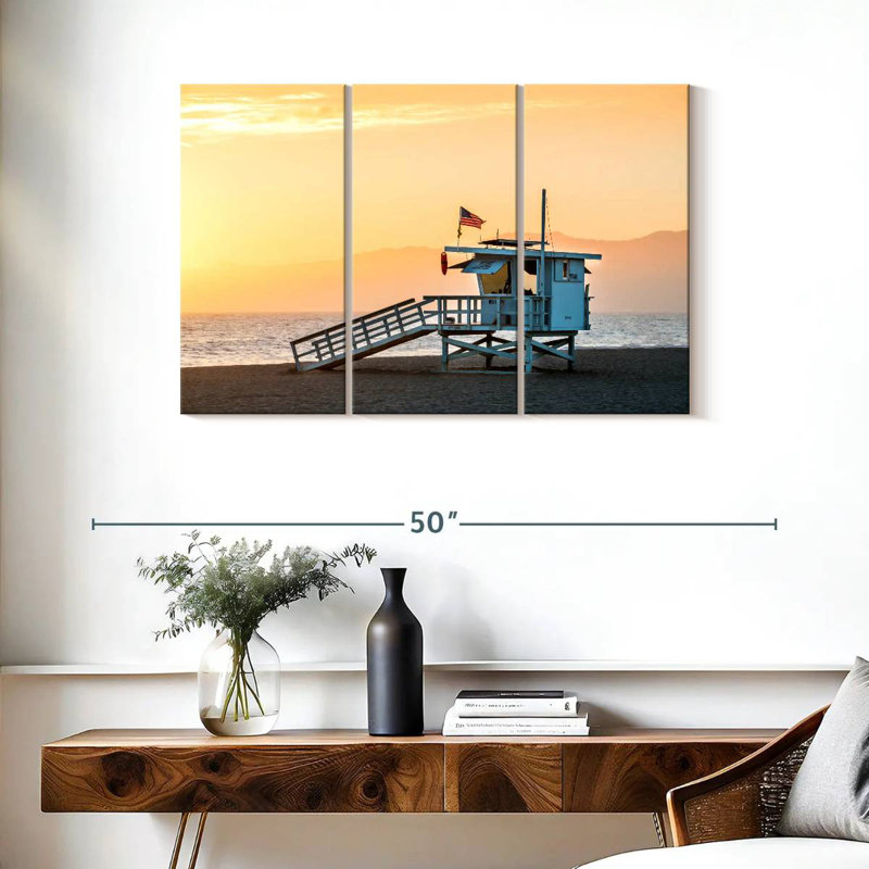 Gillard Dramatic Venice Beach Sunset, 24" H x 38" W
