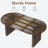 70.8 Inch Oval Dining Table for 6-8 People, Long Large Kitchen Table with Thick Sturdy Wooden Base, Farmhouse Dining Room Table for Kitchen, Living Room, Office-1604724925