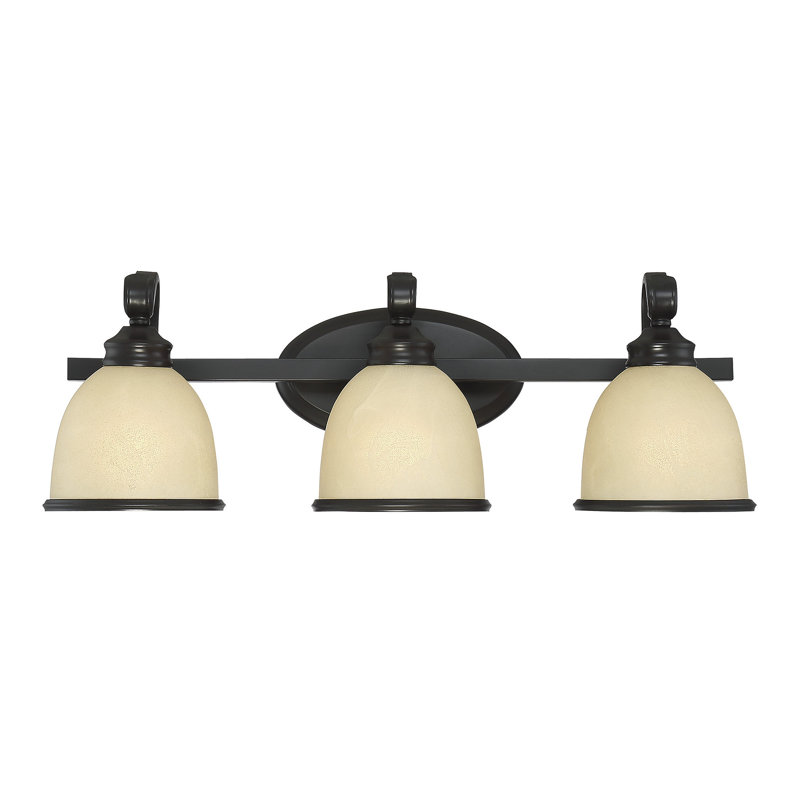 Éclairage pour meuble-lavabo 3 lumières Nan, Bronze anglais