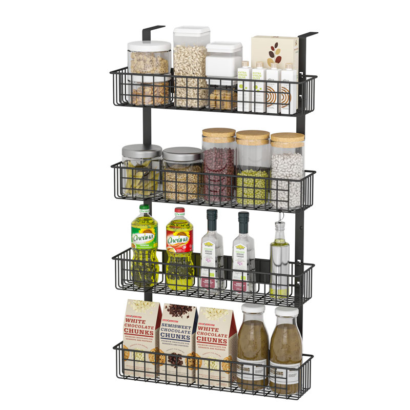 Ensemble de pots et étagères Wall Spice, Noir