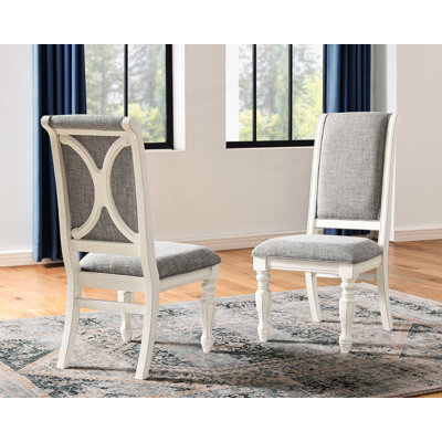 Ensemble de 2 chaises de salle à manger rembourrées, chaises d'appoint et chaises d'appoint