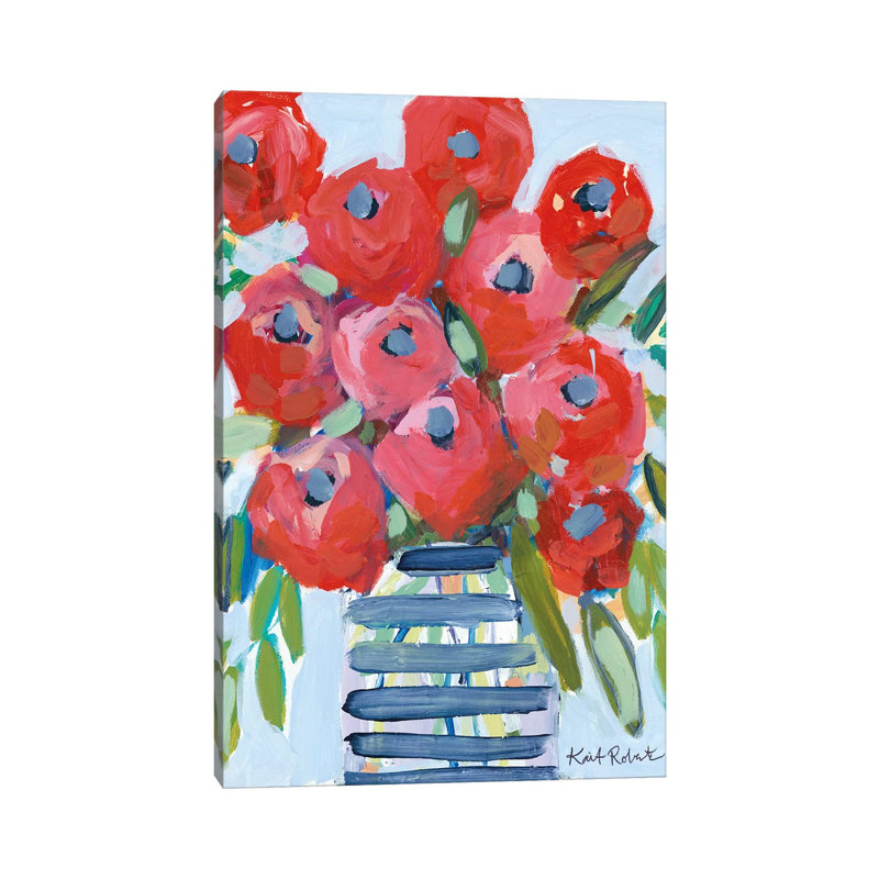 April Showers Give Me Flowers by Kait Roberts - Wrapped Canvas Painting, 66.04 cm H x 45.72 cm W x 1.91 cm D