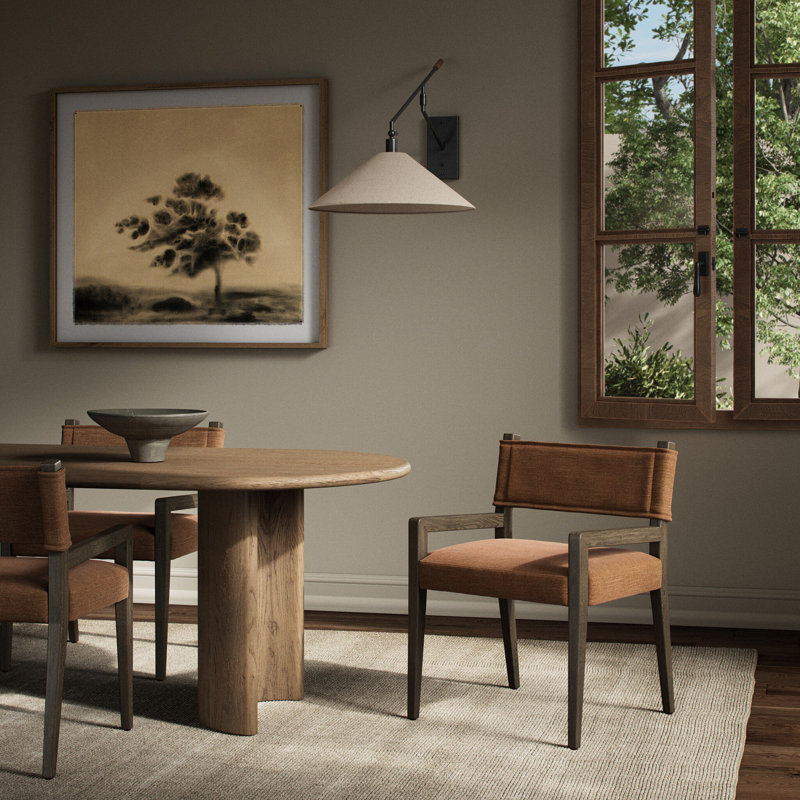 Ferris Dining Armchair, Amber Ash, Laughlin Ochre