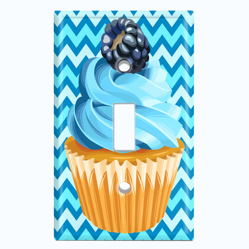 Plaque murale interrupteur à bascule Blackberry Cupcake