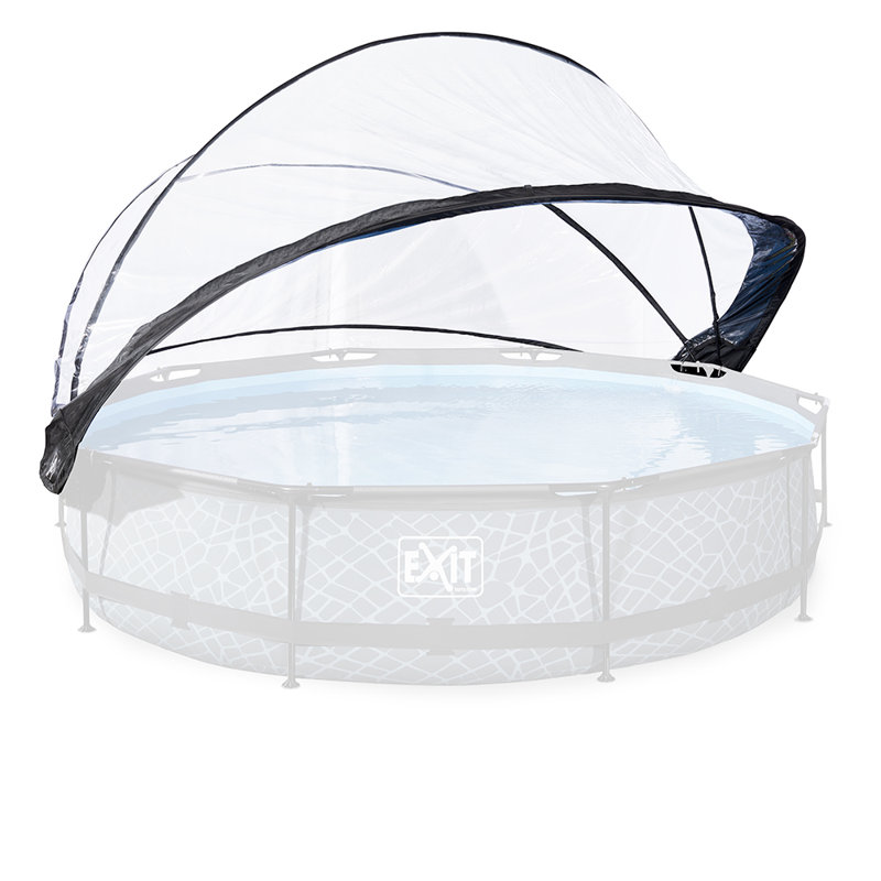 Steel Round Frame Set Pool H x W x L, 210" H x 380" W x 380" D