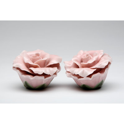 Cosmos Gifts Rose Salt and Pepper Set