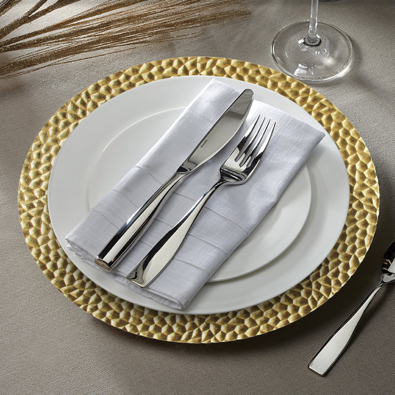 Plat de service 13 po, Or