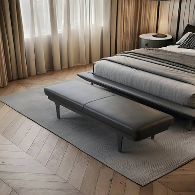 Banc rembourré en similicuir New Luxury