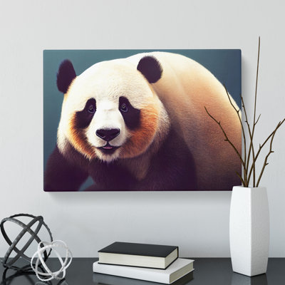 Delightful Panda - Wrapped Canvas