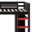Lit mezzanine avec bureau Gaming