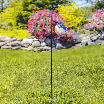Secily Iron Birds Garden Stake