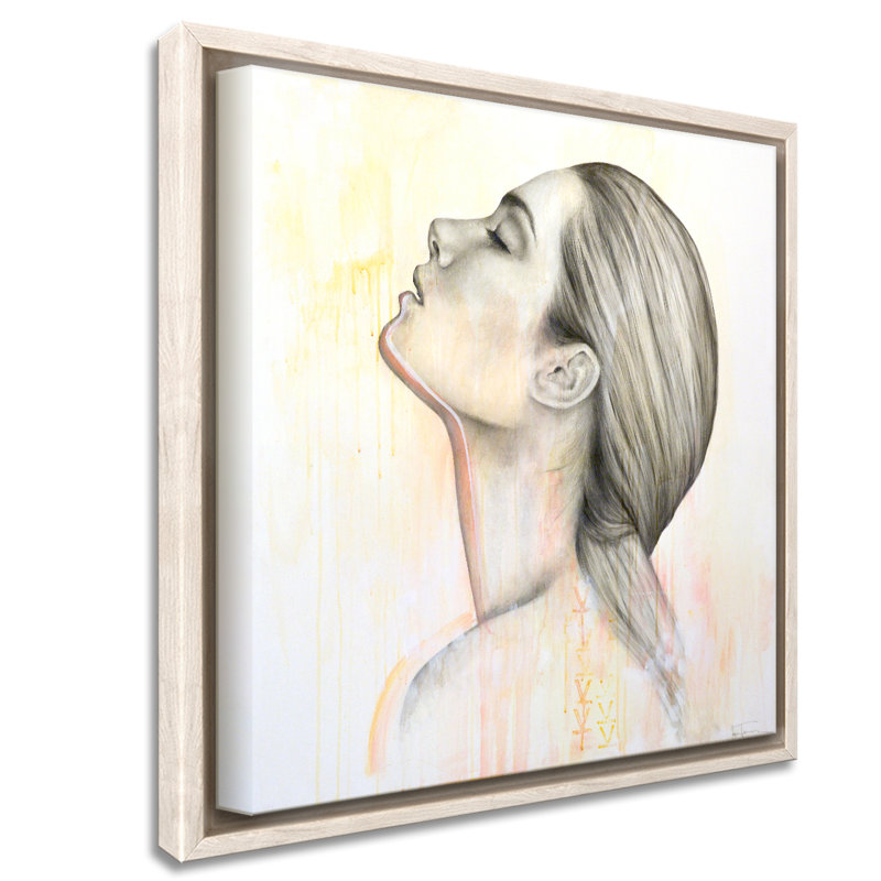 «Classic Elegance surrender I» par Megan James, reproduction sur toile flottante, H 30 po x l 30 po x P 2,375 po, Beige