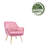 16.3'' H Velvet Upholstered Armchair-471941783