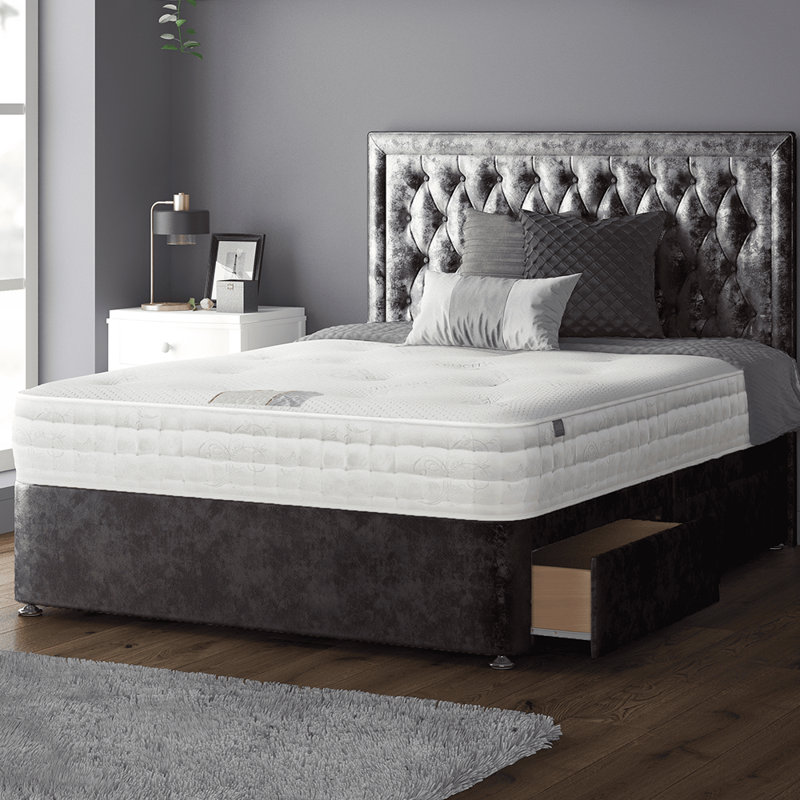 Scarborough Upholstered Headboard, Amethyst, Double (4'6)